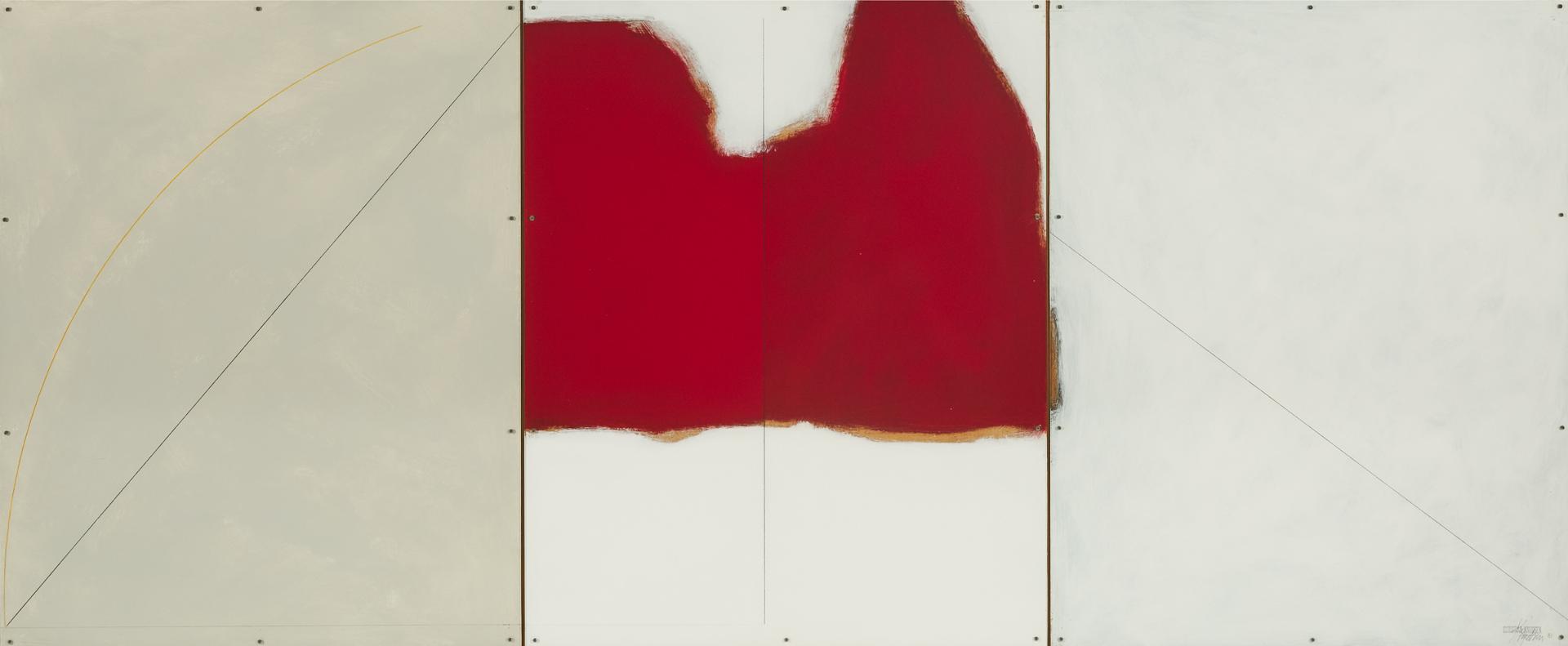 Christian Knudsen (1945) - Center Red (Small Version), 1980-1981