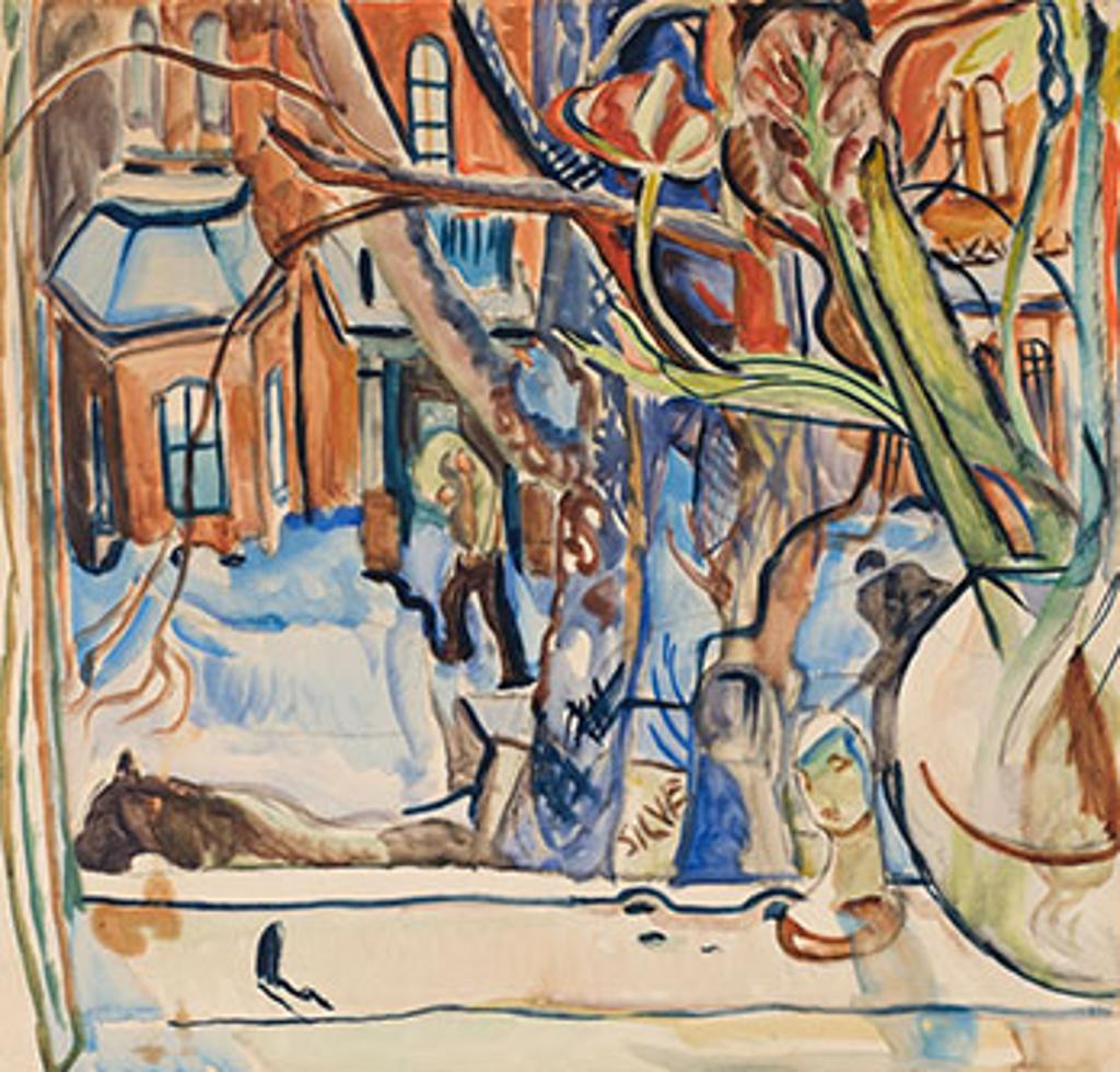 Pegi Margaret Kathleen Nicol MacLeod (1904-1949) - Toronto Street Scene