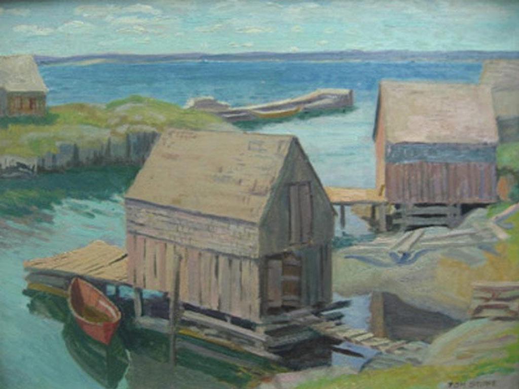 Thomas Albert Stone (1897-1978) - “Fishing Shacks, N.S.”