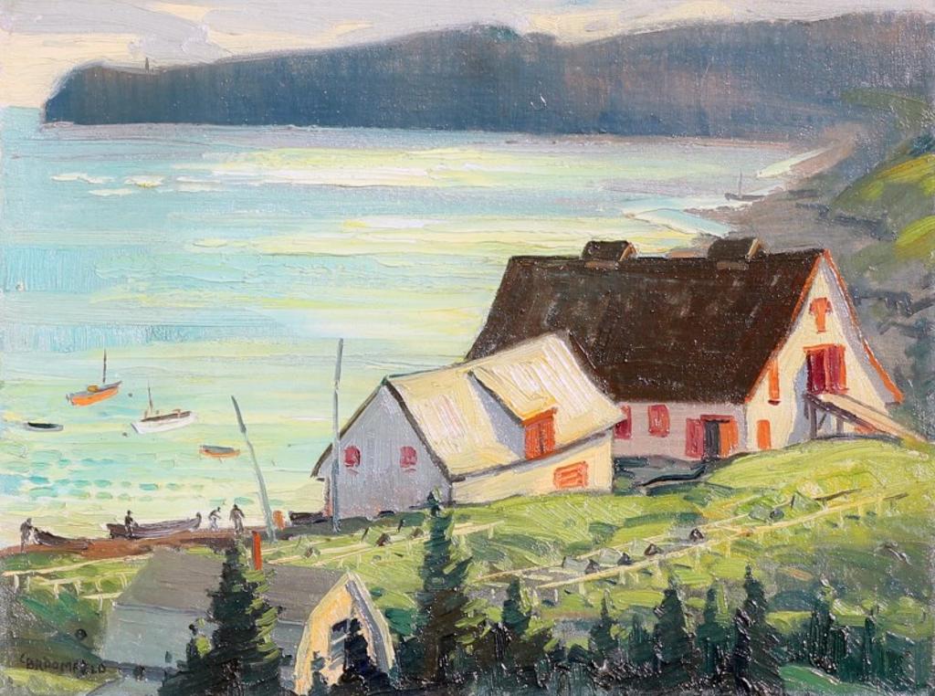 Adolphus George Broomfield (1906-1992) - Perce Rock Coastline, Gaspe; 1947