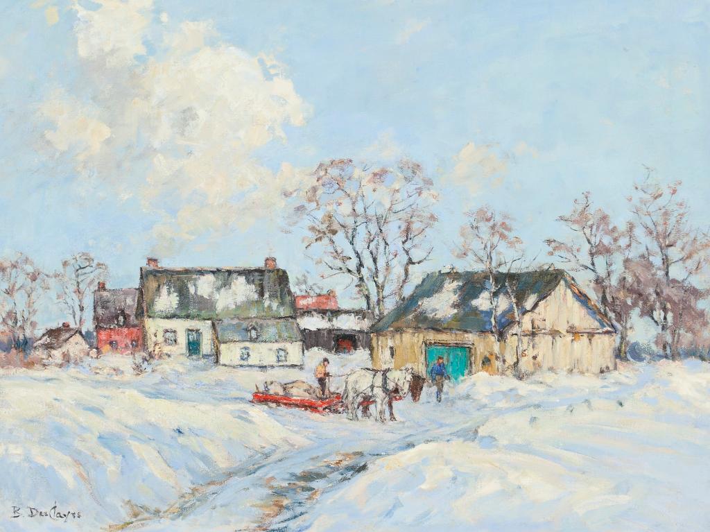 Berthe Des Clayes (1877-1968) - Winter Landscape