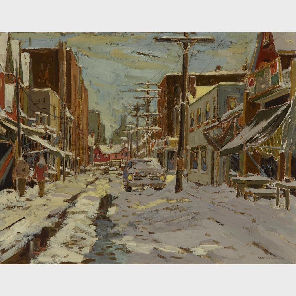 Arto Yuzbasiyan (1948) - Street, Kensington Market, Winter