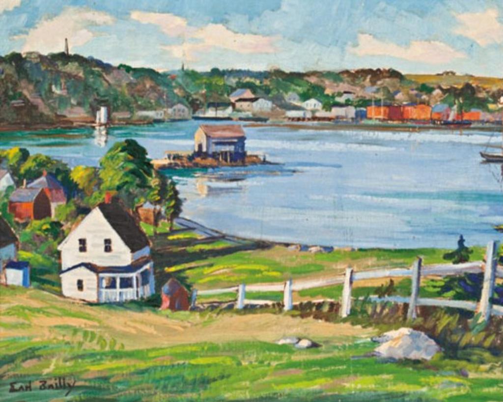 Earl Bailly (1903-1977) - Fishing Village, Nova Scotia