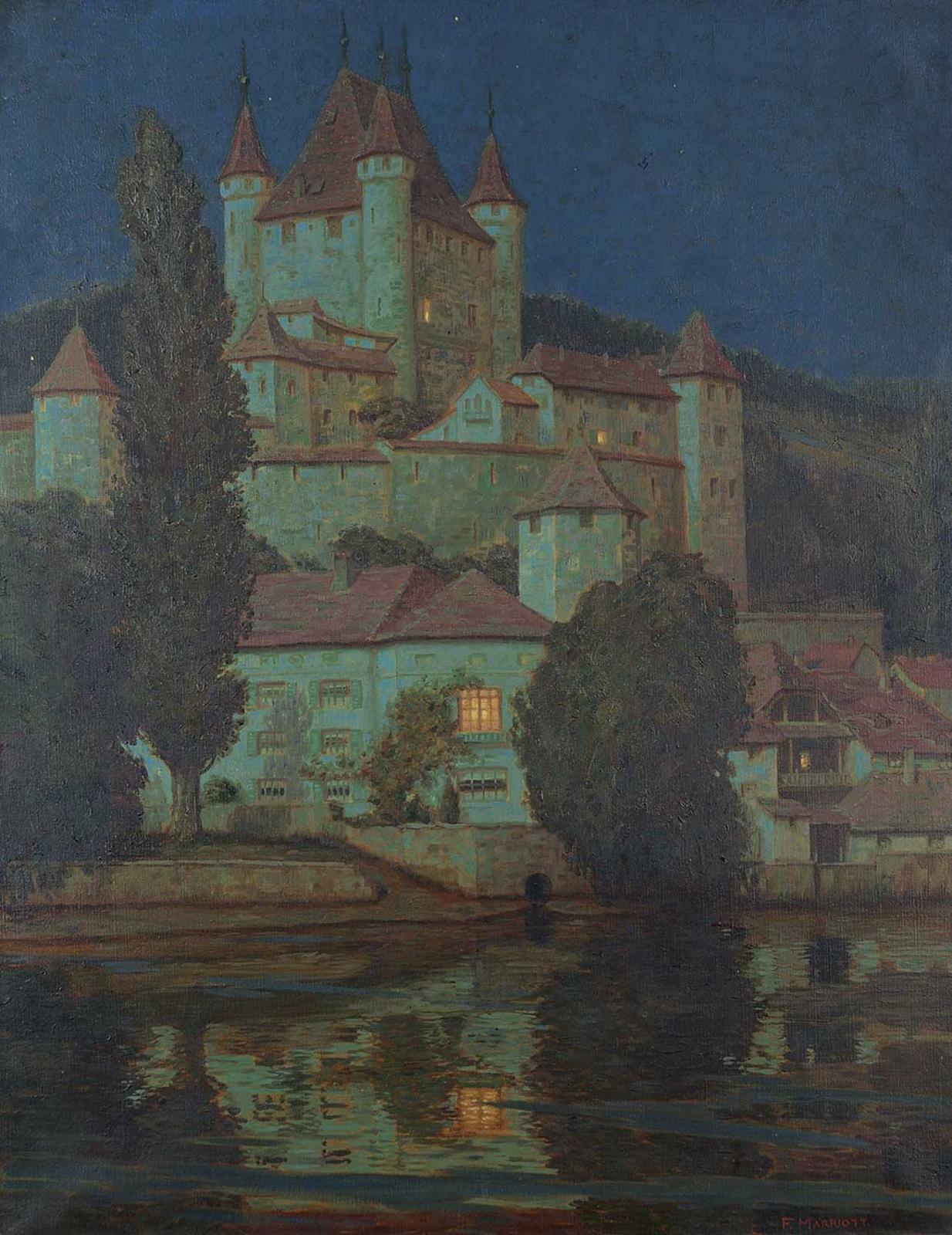 Frederick Mariott - The Chateau at Thun [Moonlight]
