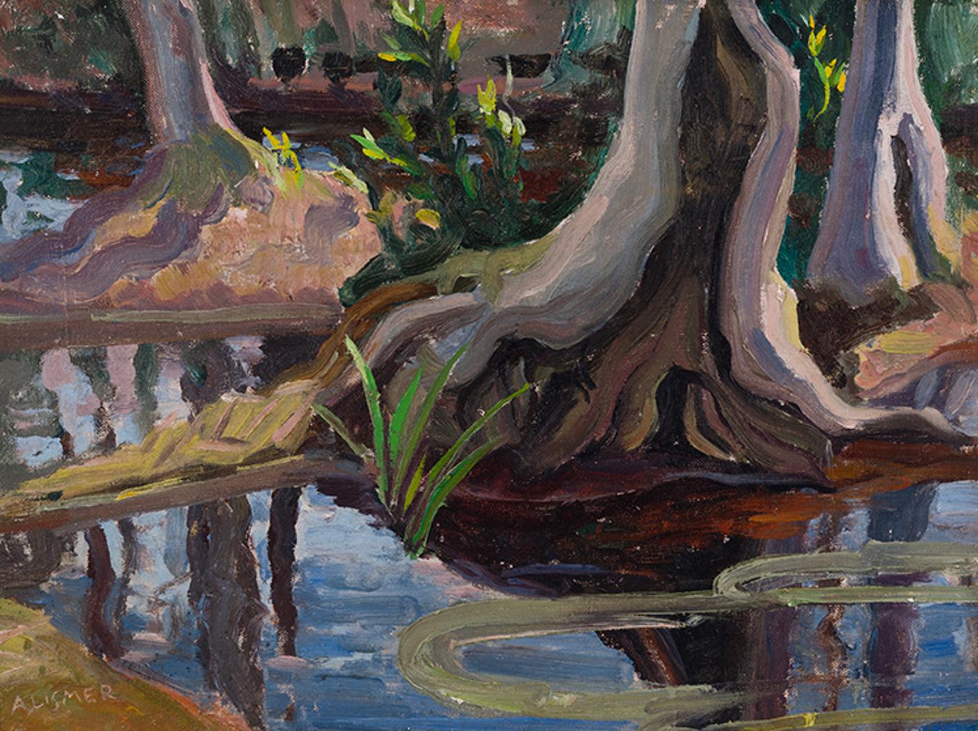 Arthur Lismer (1885-1969) - Forest Pool with Tree Roots