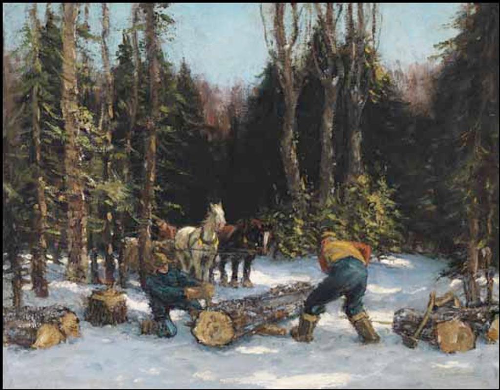 Frederick Simpson Coburn (1871-1960) - Cutting Logs