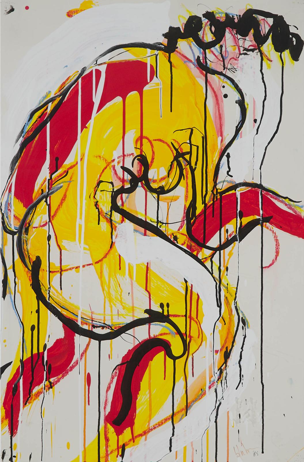 Norman Bluhm (1921-1999) - Nude Yellow, 1985