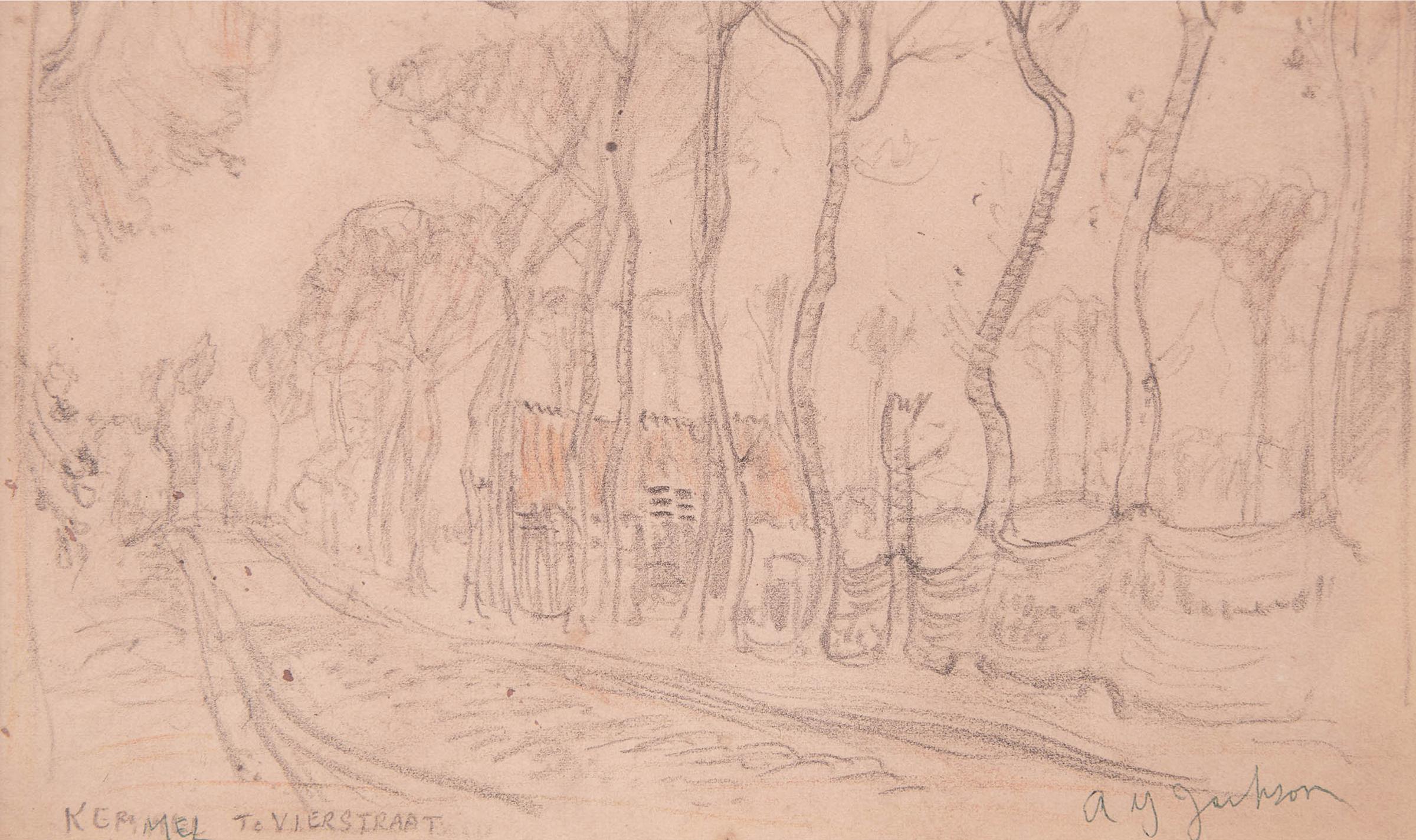 Alexander Young (A. Y.) Jackson (1882-1974) - The Kemmel - Vierstraat Road, 1917