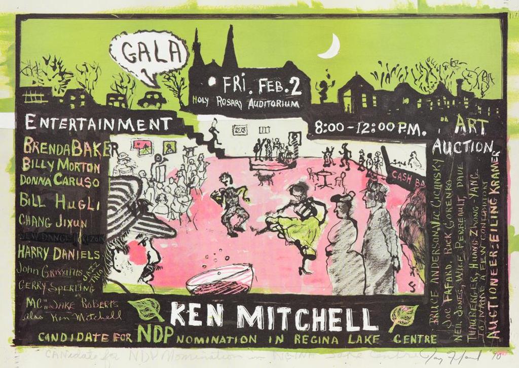 Joe Fafard (1942-2019) - Ken Mitchell Candidate For NDP