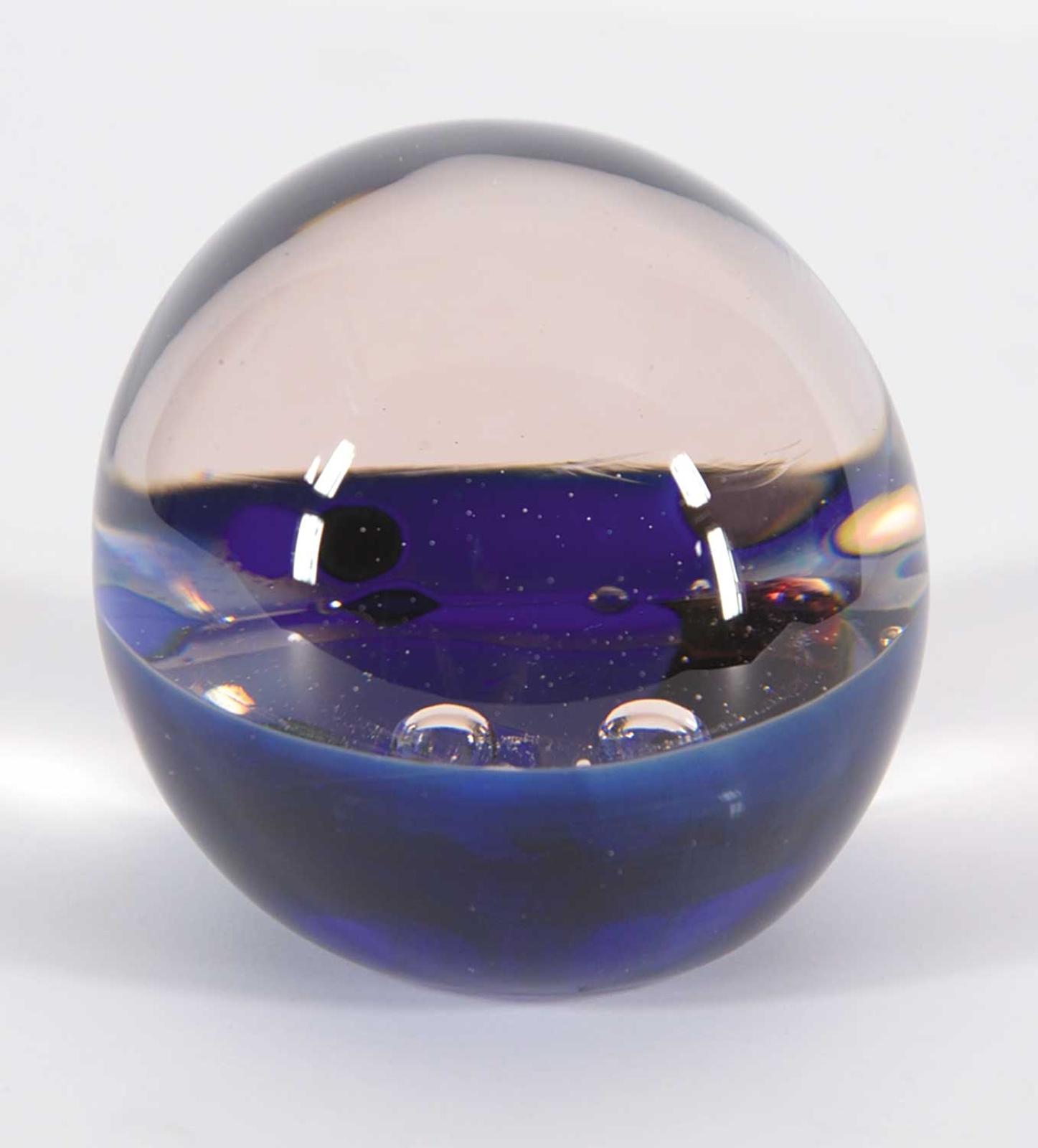 Martha Henry - Blue and Gold Paperweight