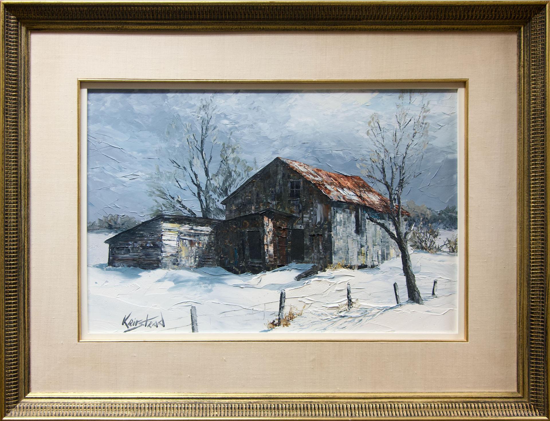 James Lorimer Keirstead (1932) - Untitled (Old Barn In Winter)
