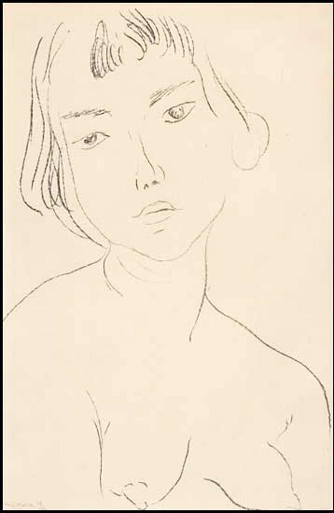 Henri Matisse (1869-1954) - Visage légèrement penché vers la gauche