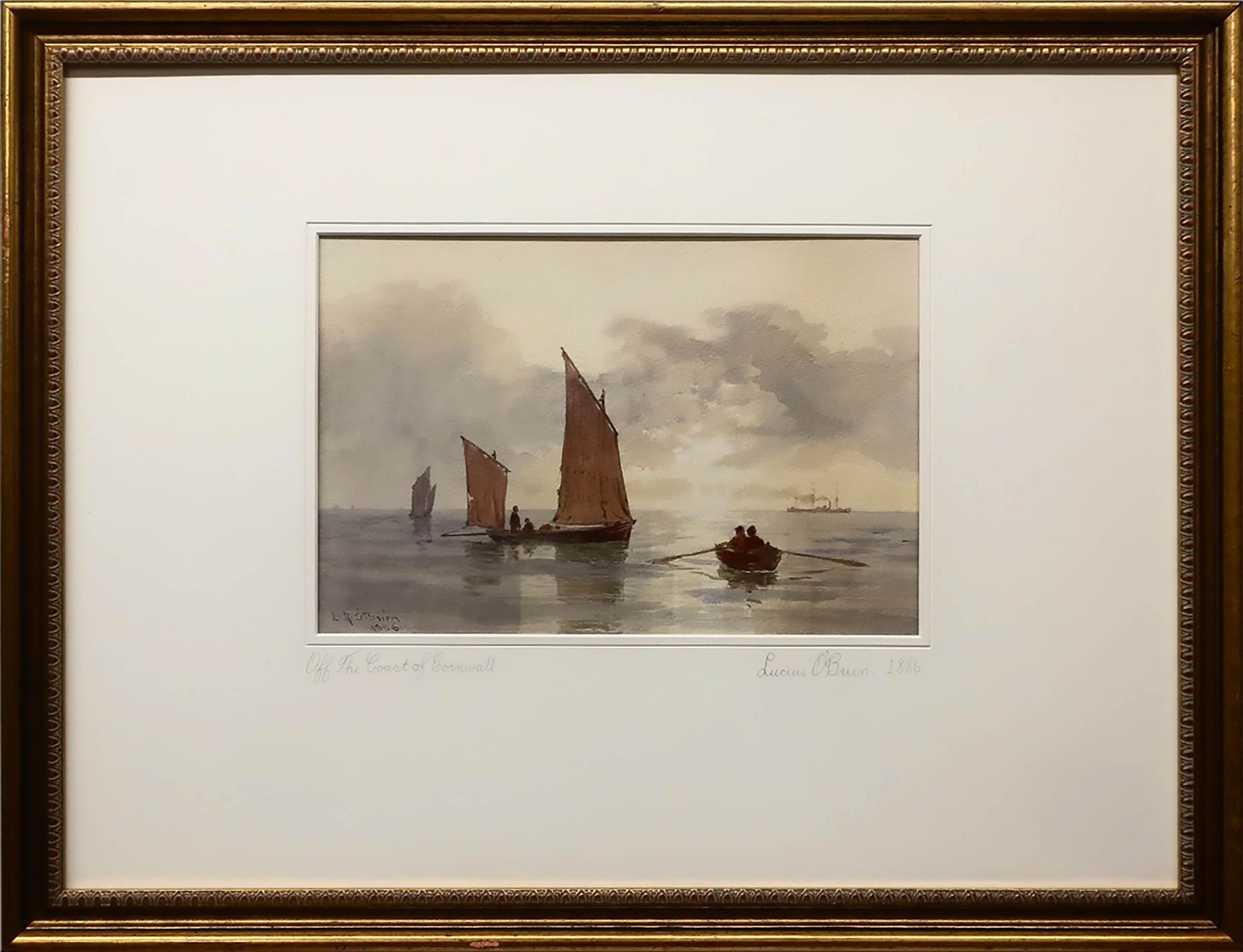 Lucius Richard O'Brien (1832-1899) - Off The Coast Of Cornwall
