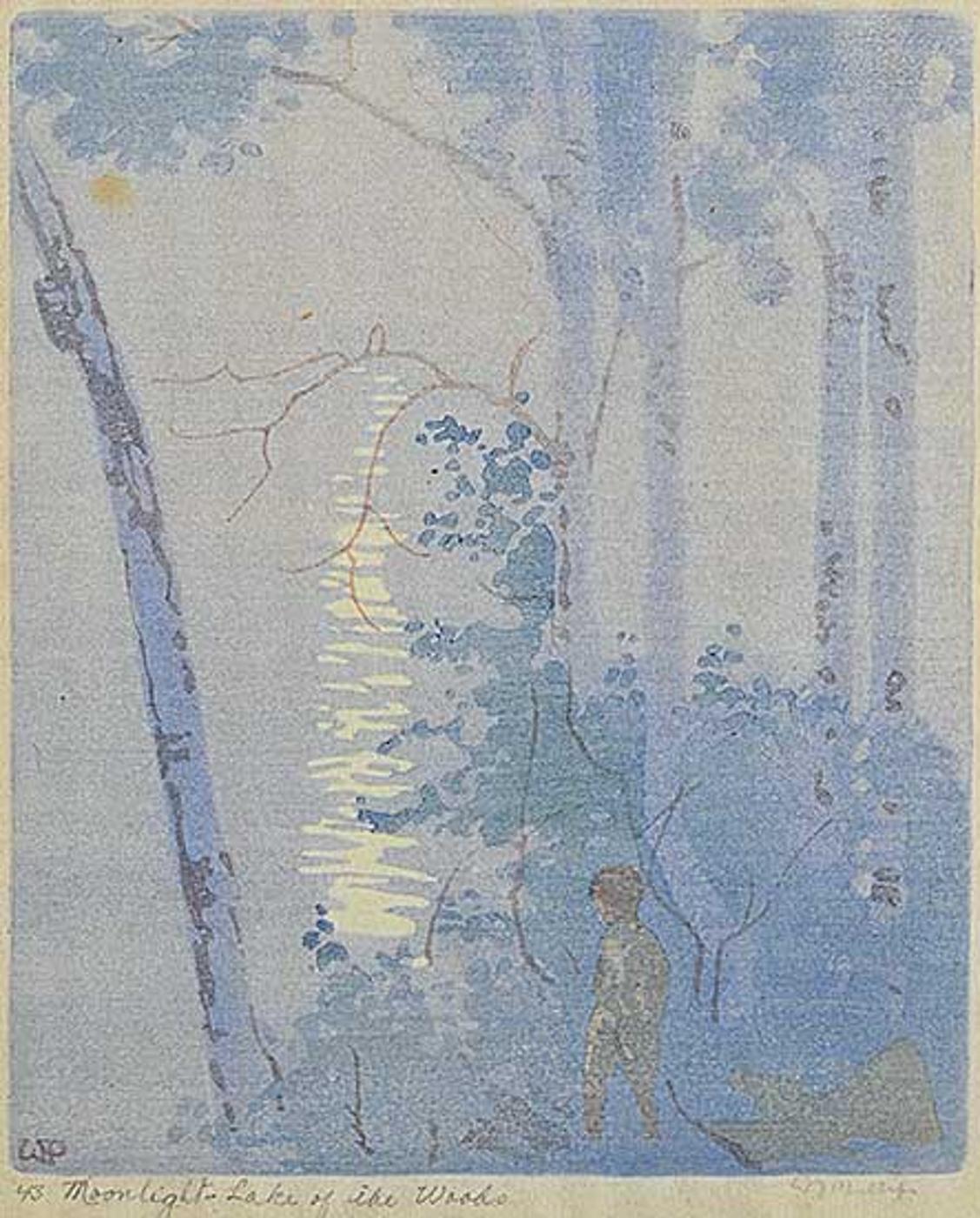 Walter Joseph (W.J.) Phillips (1884-1963) - Moonlight, Lake of the Woods #43