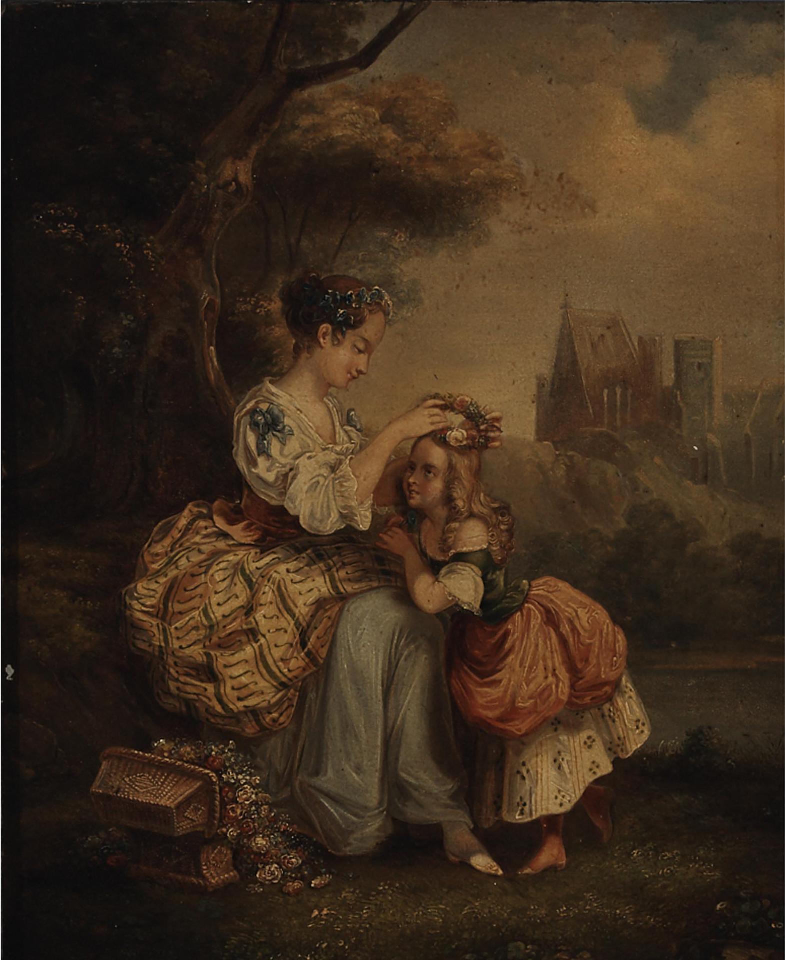 Follower of Jean-Honoré Fragonard (1732) - Femme Et Enfant