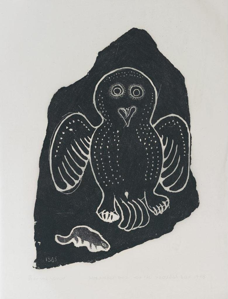 Annie Mikpiga (1900-1984) - Owl And Lemming