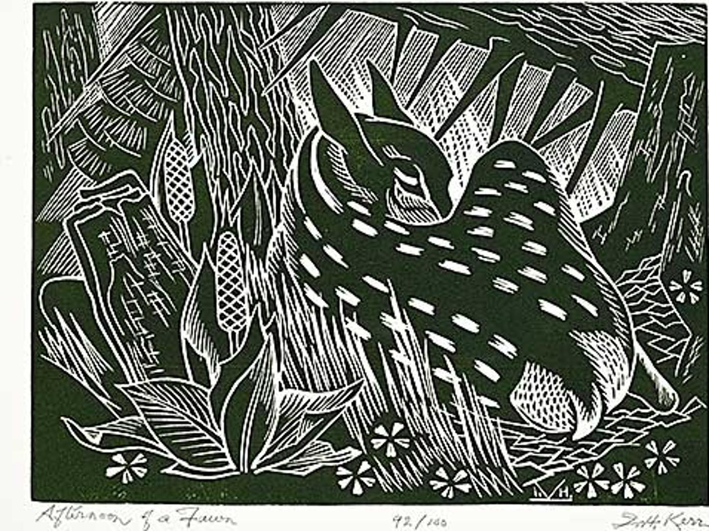 Illingworth Holey (Buck) Kerr (1905-1989) - Afternoon of a Fawn #92/100