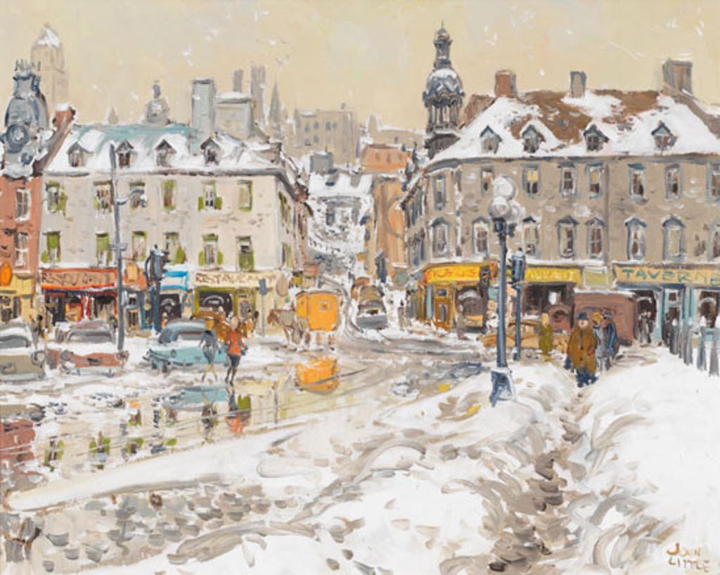 John Geoffrey Caruthers Little (1928-1984) - Opposite Gare du Palais, Quebec