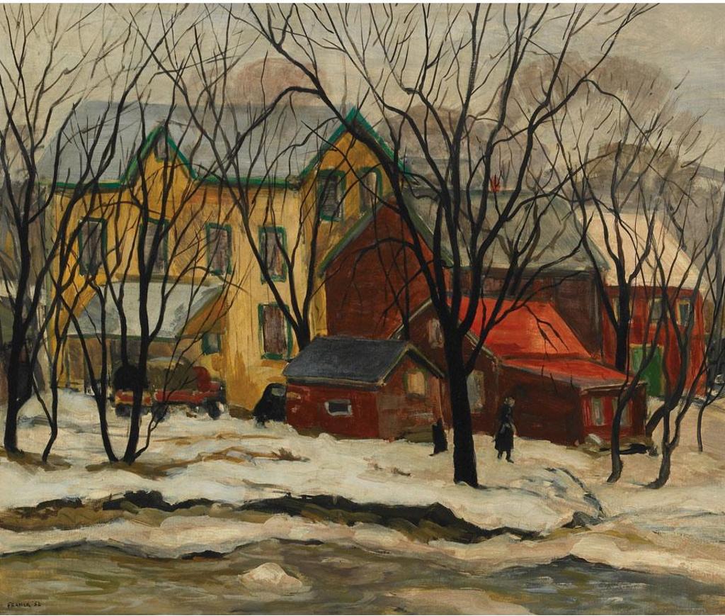 Albert Jacques Franck (1899-1973) - Backyards, Toronto