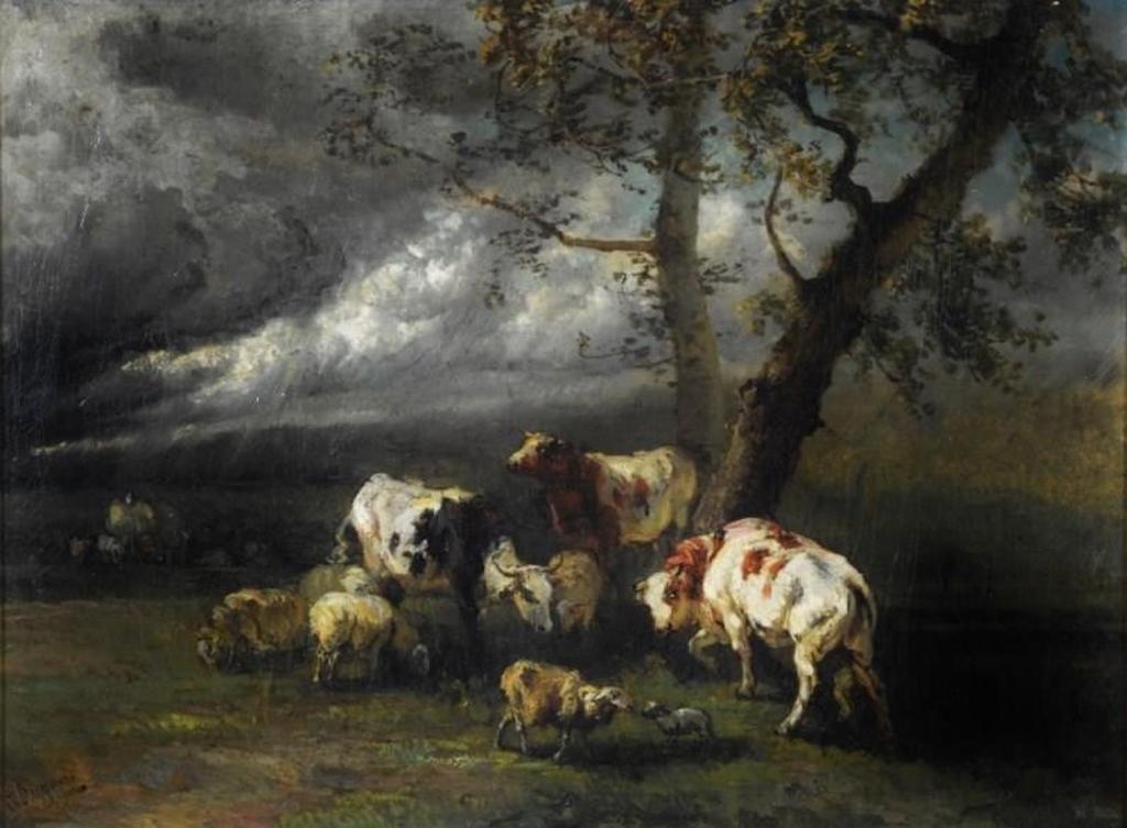 Ildephonse Stocquart (1819-1889) - Shelter From the Storm