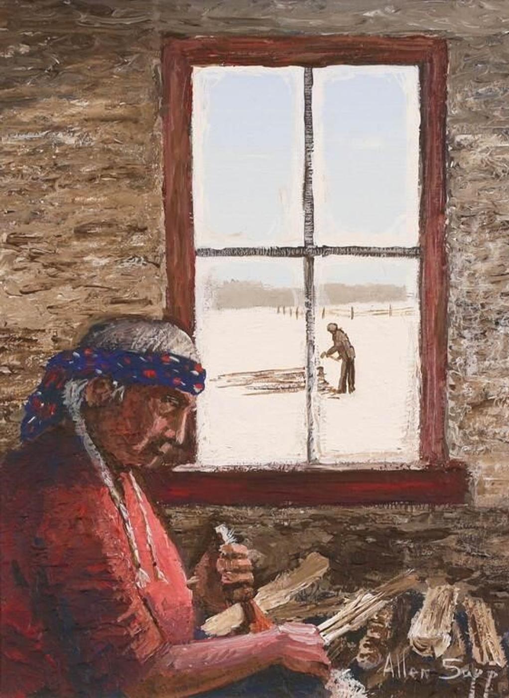 Allen Fredrick Sapp (1929-2015) - Skinning A Rabbit; 1983