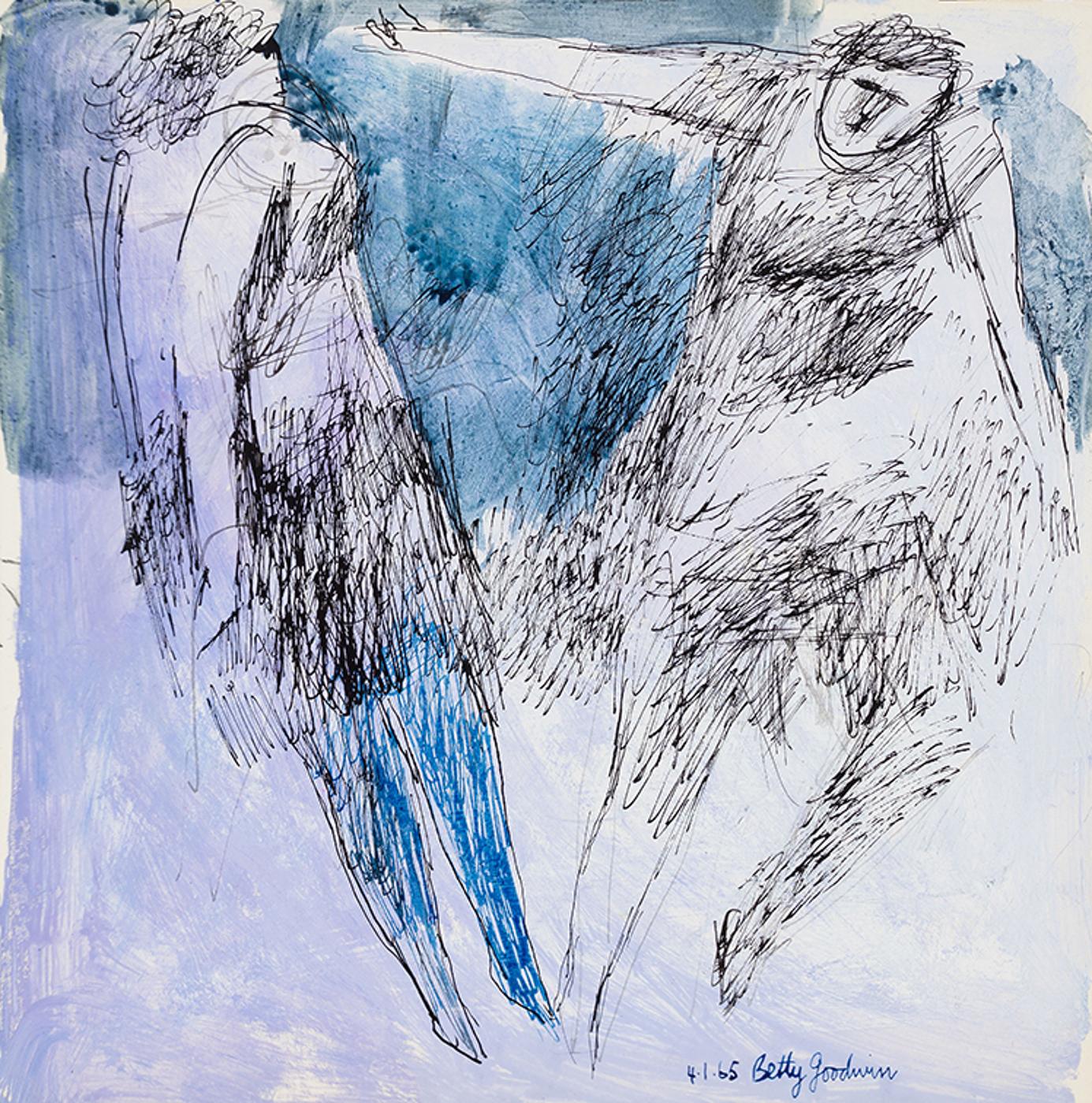 Betty Roodish Goodwin (1923-2008) - Untitled (Two Figures)