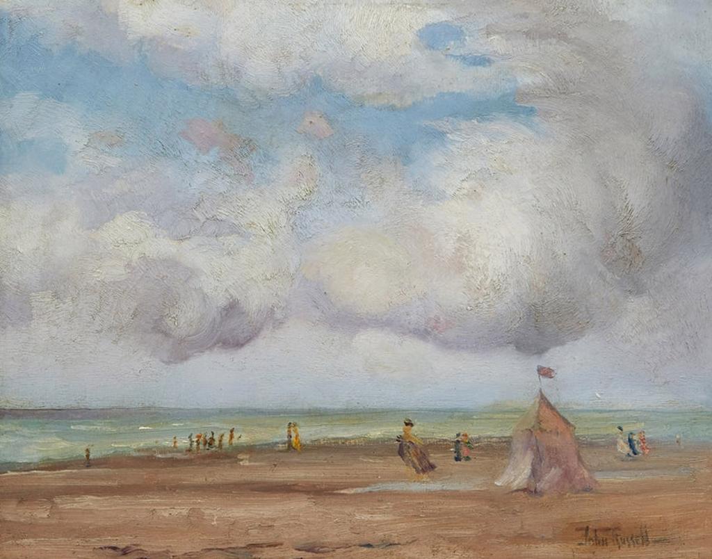 John Wentworth Russell (1879-1959) - The Plage at Le Touquet