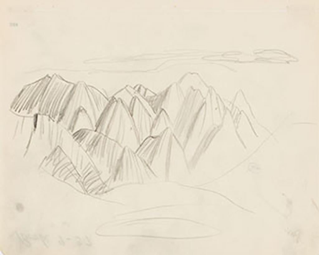 Lawren Stewart Harris (1885-1970) - Rocky Mountain Drawing 9 - 37