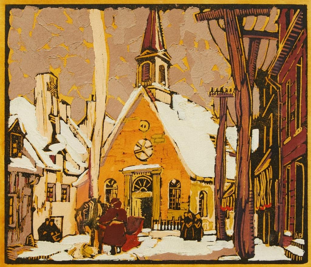 André Charles Biéler (1896-1989) - Notre Dame des Victoire, Quebec