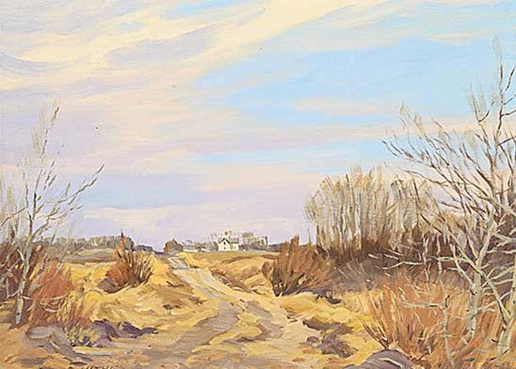 Ernest (Ernie) Luthi (1906-1983) - A Country Road in the Krasne District, N.West of Wishart, Sask