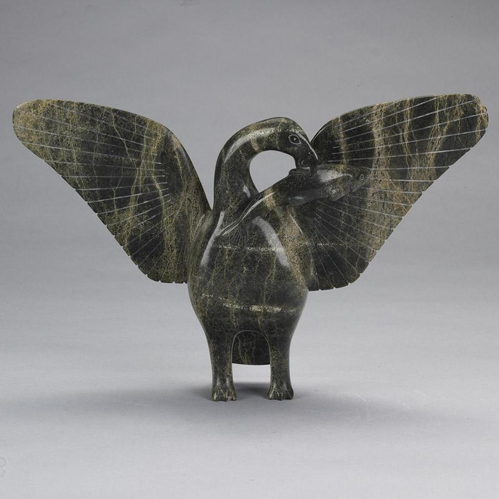 Abraham Etungat (1911-1999) - Bird With Fish