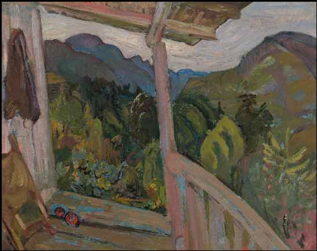 Frederick Horseman Varley (1881-1969) - Porch of Ranger's Cabin