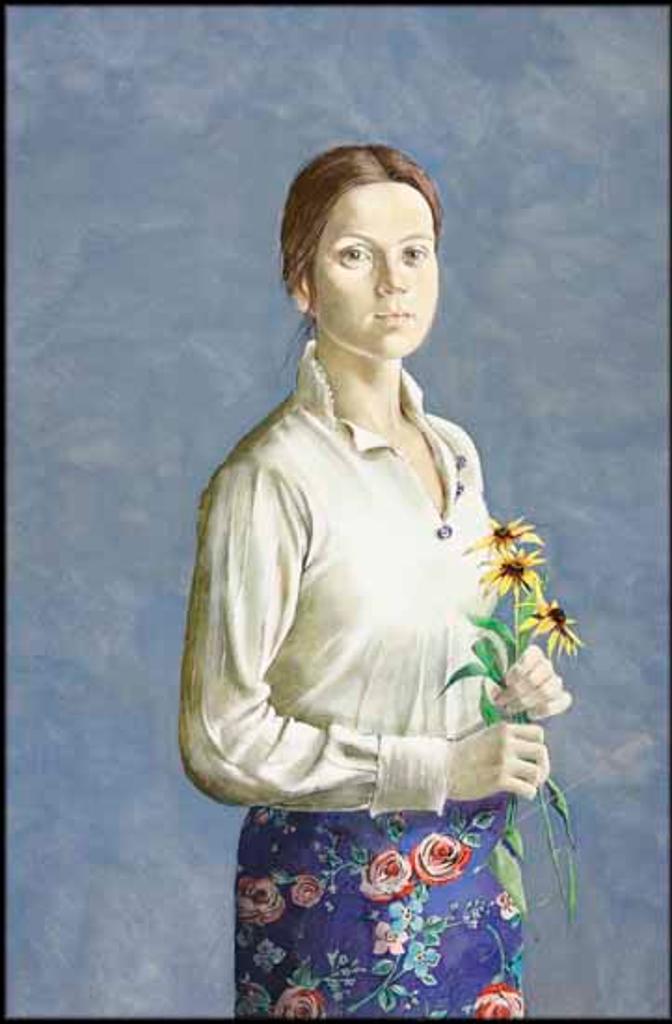 Frederick Joseph (Fred) Ross (1927-2014) - Girl With Flowers