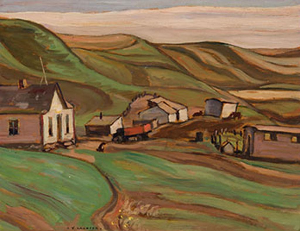 Alexander Young (A. Y.) Jackson (1882-1974) - Farm at Rosebud, Alberta
