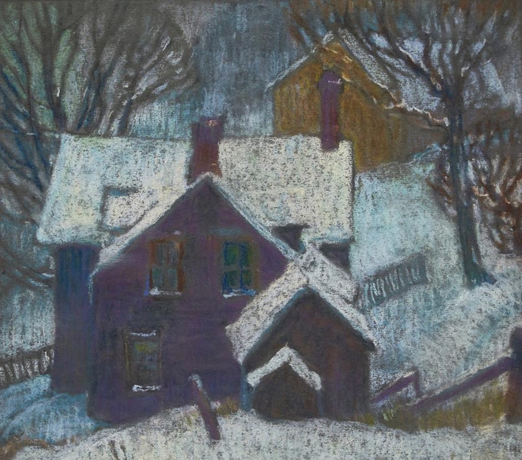 Lawrence Arthur Colley Panton (1894-1954) - Old Farmhouse in Winter (on Humber River)