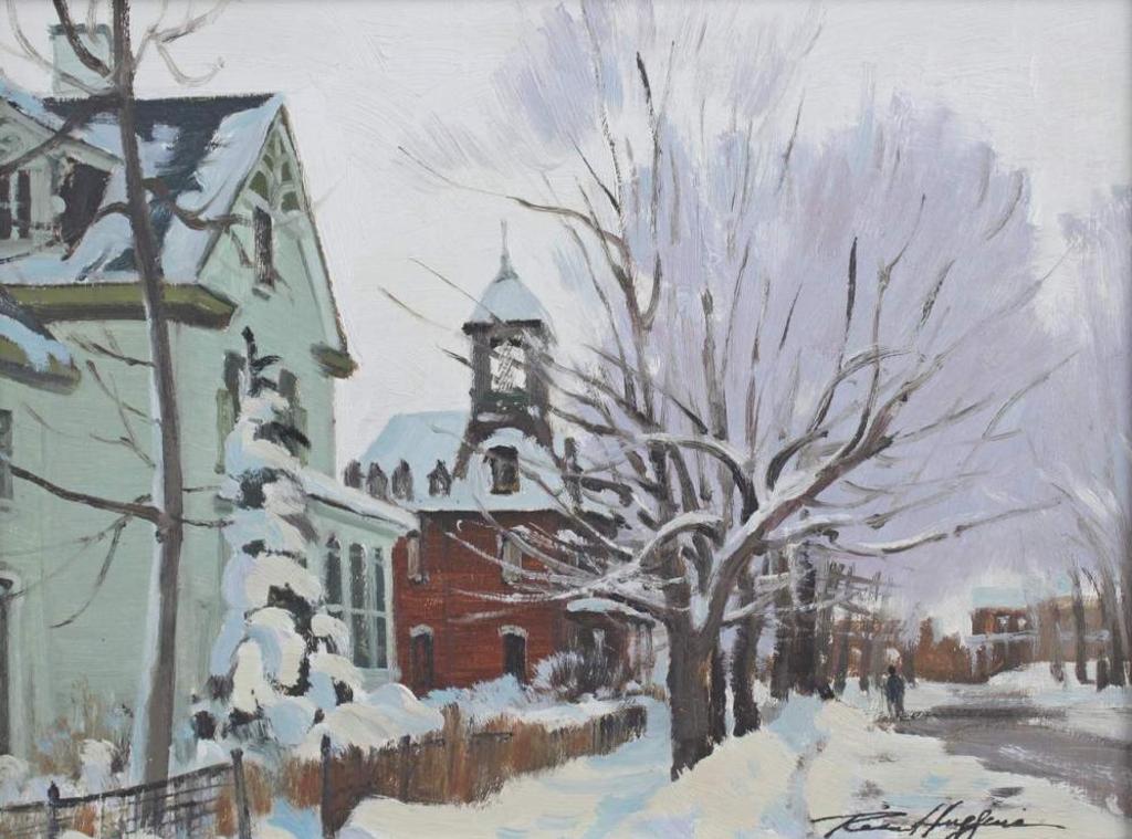 Ross Huggins (1916-1999) - Heavy Snow - St. Lawrence St. - Morrisburg