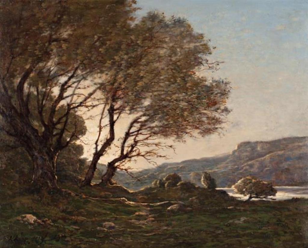Henri J. Harpignes (1819-1916) - Landscape with River