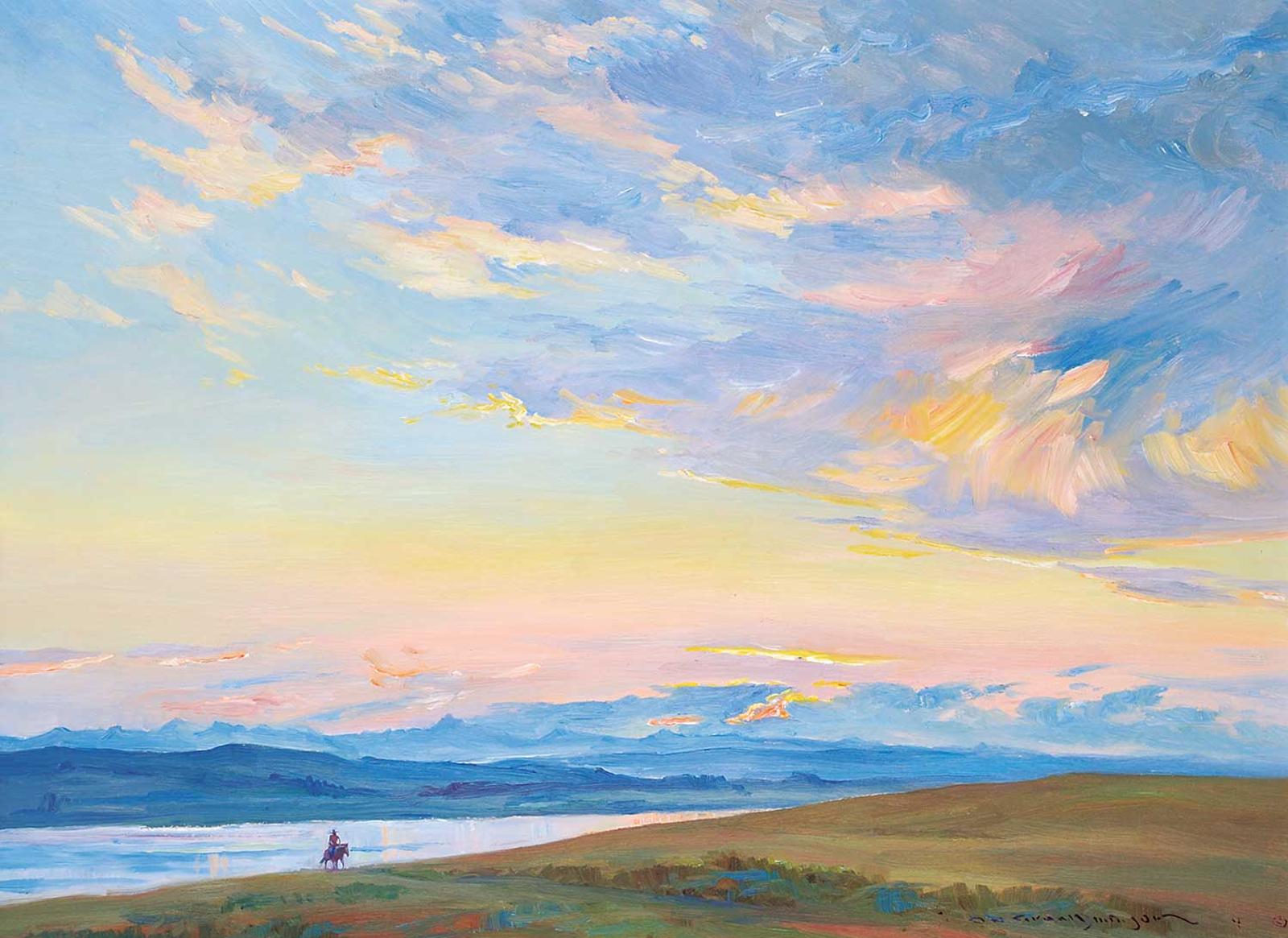 Orestes Nicholas (Rick) Grandmaison (1932-1985) - Sunset Skies [Alta.]