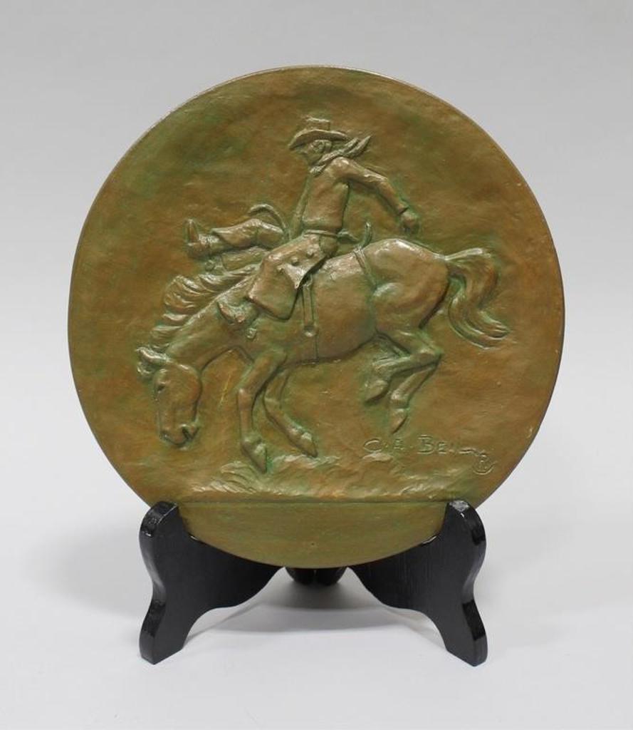 Charles A. (Charlie) Beil (1894-1976) - a plaster relief plaque with bronze finish