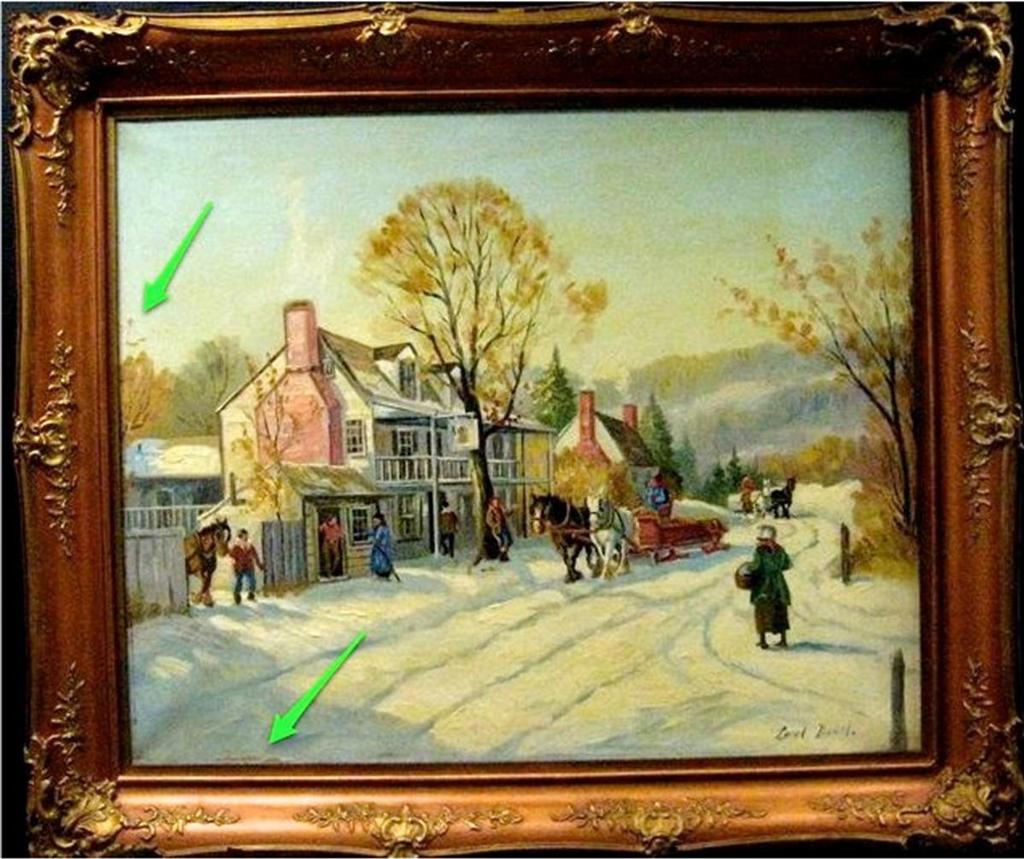 Lionel Duval - Winter Scene In The Village