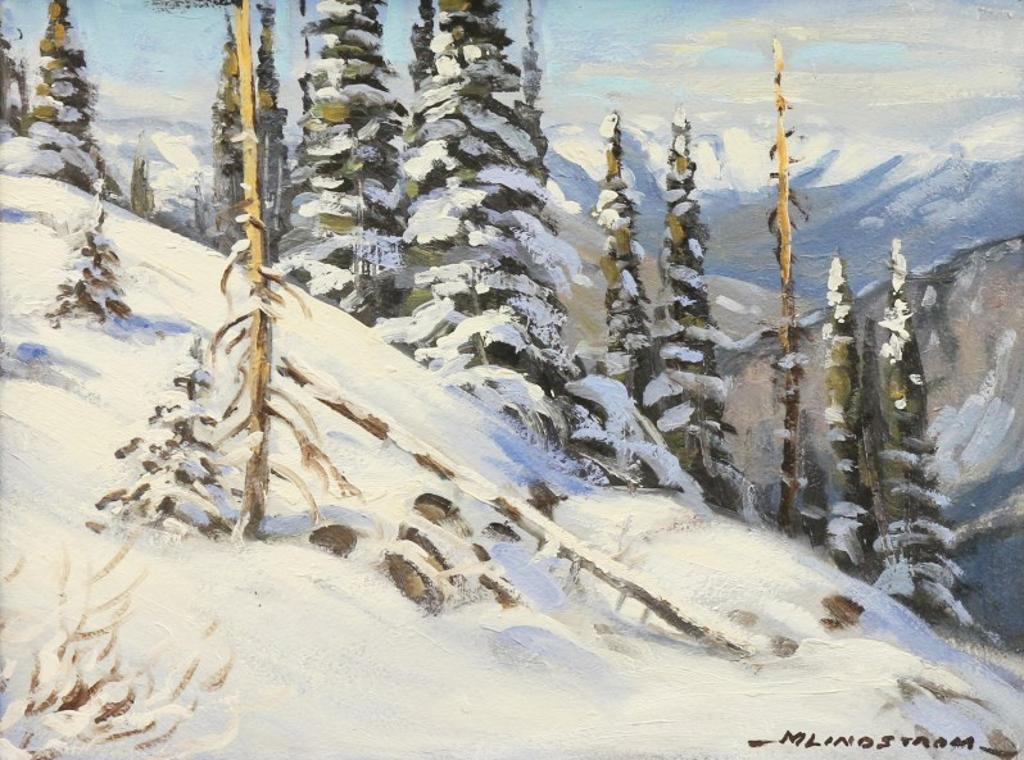 Matt Lindstrom (1890-1975) - A Snowy Slope