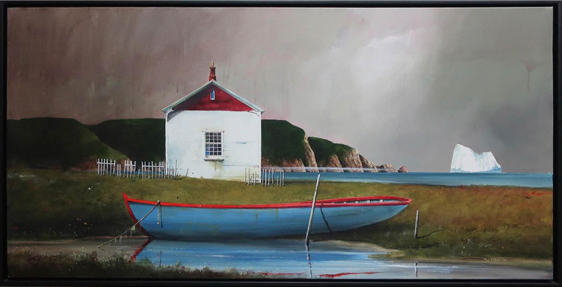 Mark Fletcher - Blue Boat At Keels