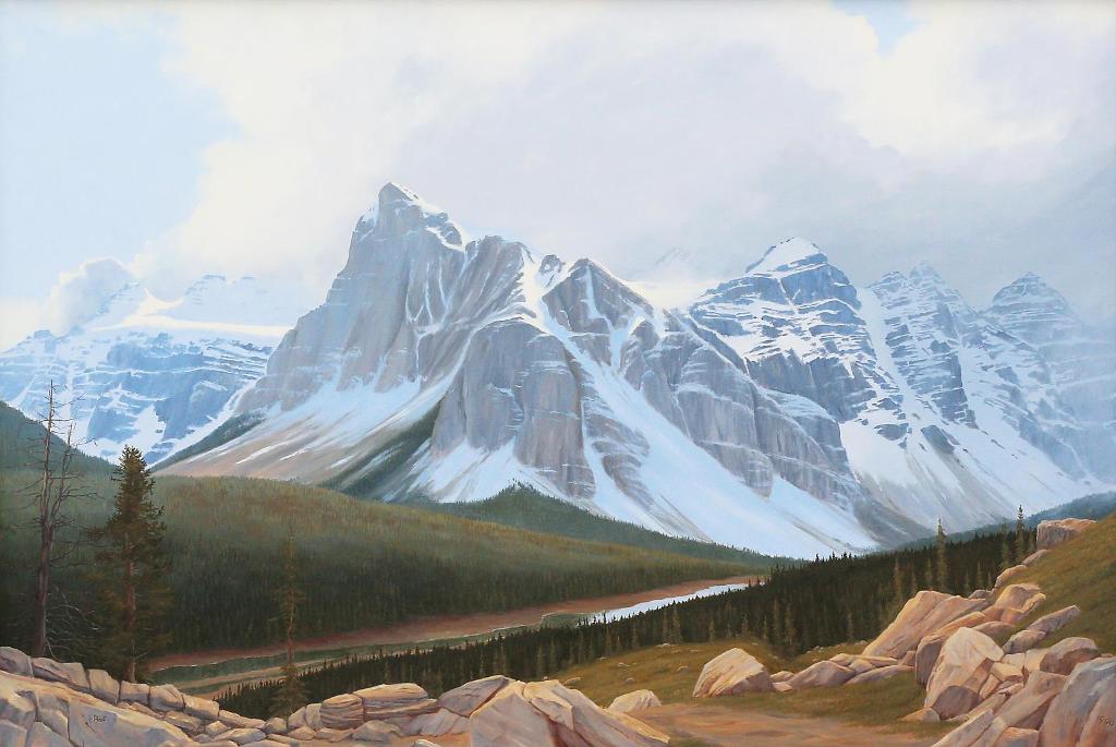 Ted Raftery (1938) - Where Winters Never Far Away (Valley Of The Ten Peaks); 1999