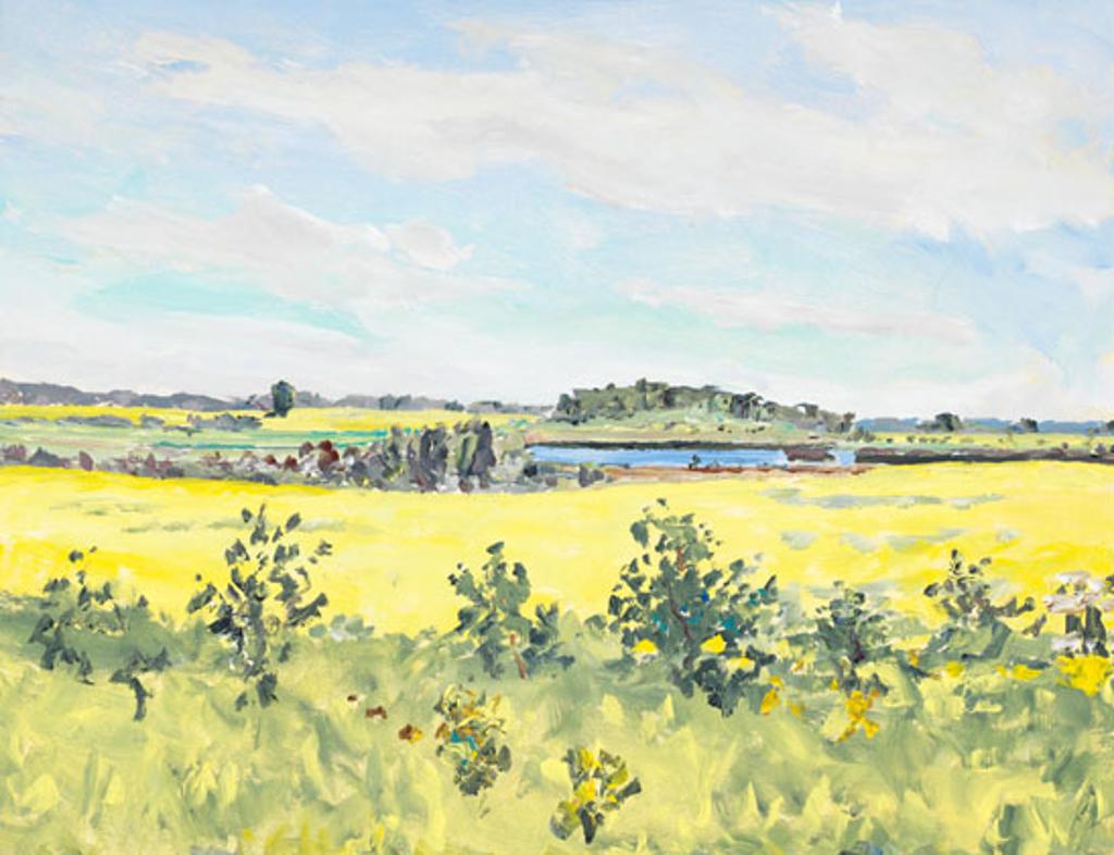 Dorothy Elsie Knowles (1927-2001) - Blue Slough in a Canola Field