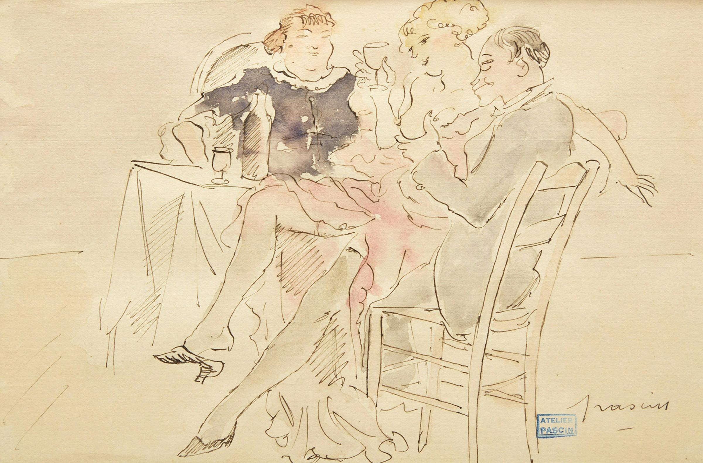 Jules Pascin (1885-1930) - Le bordel