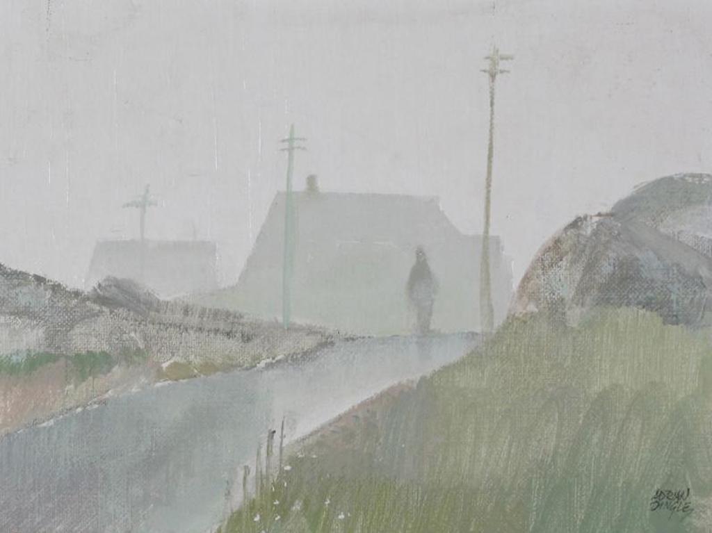John Adrian Darley Dingle (1911-1974) - Fog Forms, Peggys Cove, N.S