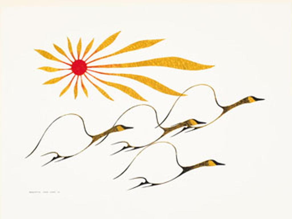 Benjamin Chee Chee (1944-1977) - Flying Geese