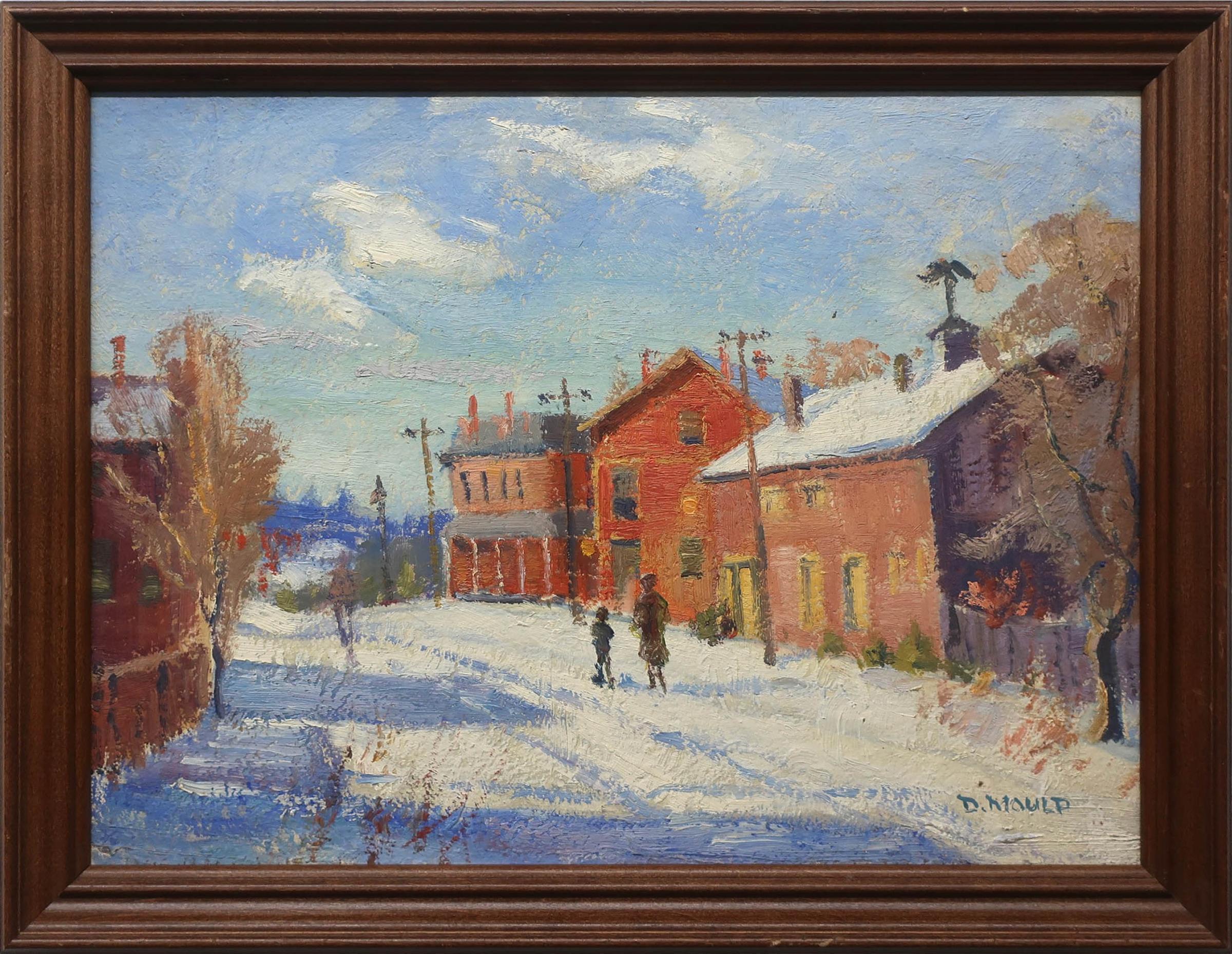 Dorothy Mary Mould (1924-2013) - Untitled (Eagle House Looking North On Main St.)