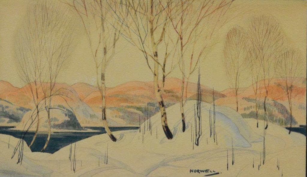 Graham Norble Norwell (1901-1967) - Winter Birch Forest