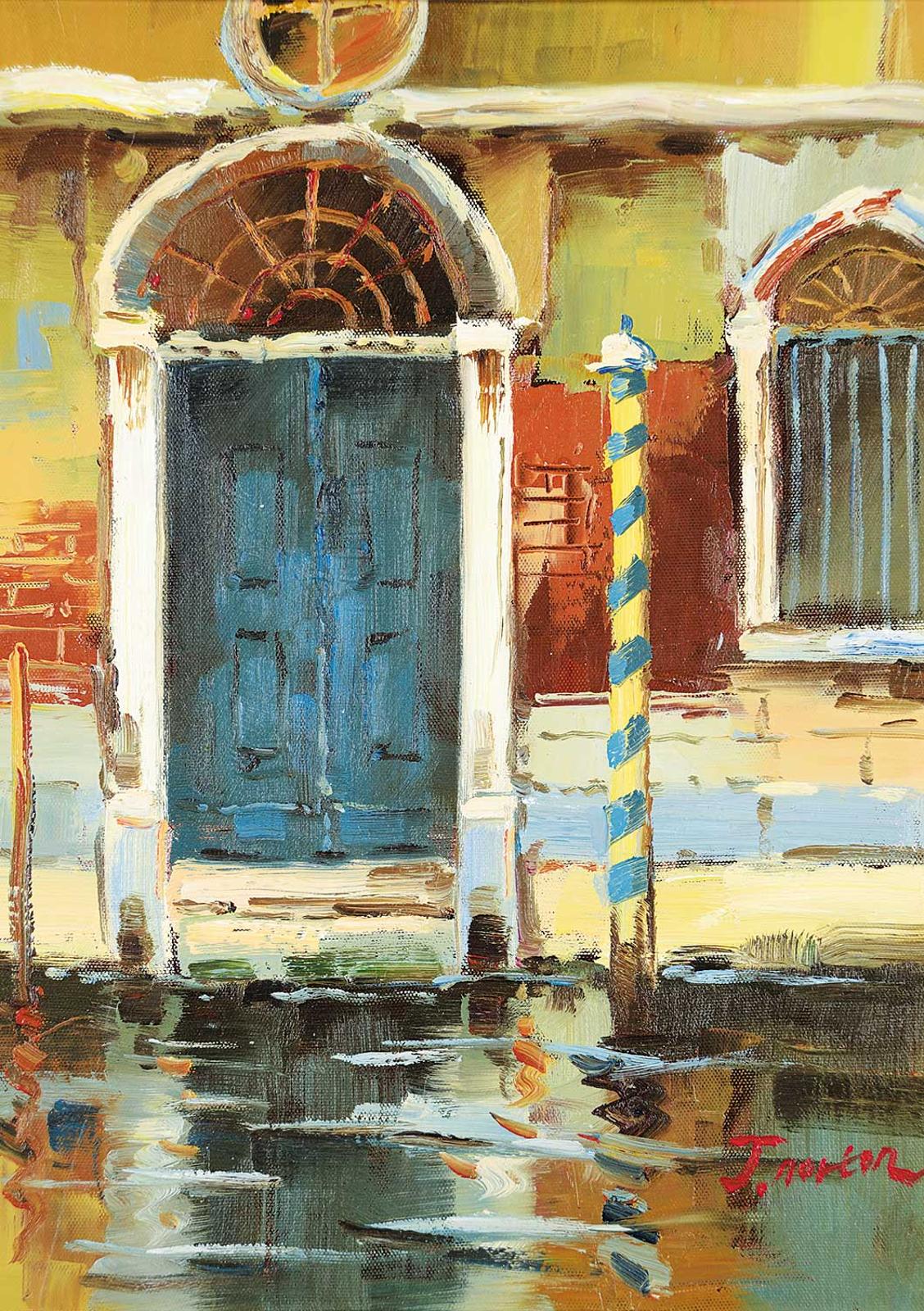 European School - Untitled - Doorway on a Venetian Canal